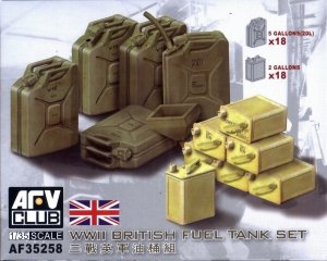 AFV Club 35258 WWII British Fuel Tank Set 1/35