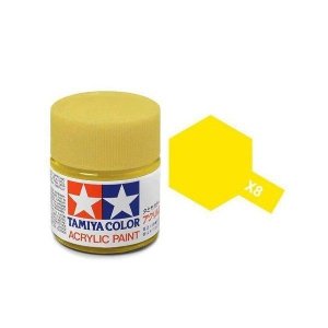 Tamiya 81008 Acryl X-8 Lemon Yellow 23ml