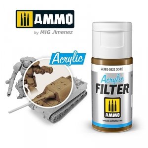 Ammo of Mig 0822 ACRYLIC FILTER Ochre 15 ml
