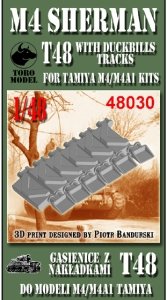 Toro 48030 M4 Sherman T48 with Duckbills Tracks for Tamiya M4/M4A1 Kits 1/48