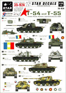 Star Decals 35-924 Cold War T-54 and T-55 tanks 1/35