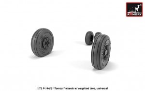 Armory Models AW72331 F-14A/B Tomcat early type wheels w/ weighted tires 1/72