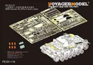 Voyager Model PE351116  WWII German Pz.KPfw.III Ausf.J basic（For RFM 5070） 1/35