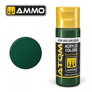 AMMO of Mig Jimenez 20092 ATOM COLOR Dark Green 20ml