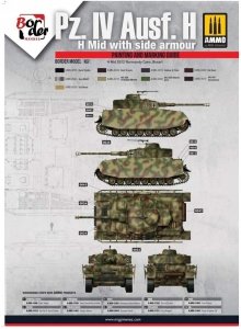 Border Model BD0109H Pz.IV Ausf.H H Mid w/Side Armour H Mid SS12 Normandy Caen Masks 1/35
