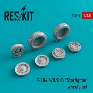 RESKIT RS48-0008 F-104 (A/B/C/D) Starfighter wheels set 1/48