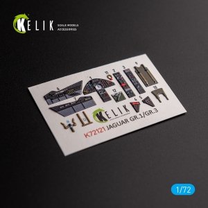 KELIK K72121 Jaguar GR.1/GR.3 - interior 3D decals for Italeri kit 1/72