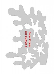Paint Forge PFST017M STENCIL - CURVE 2