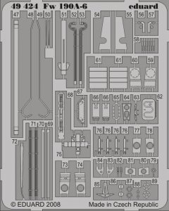 Eduard 49424 Fw 190A-6 S. A. 1/48 Hasegawa