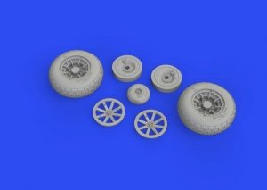 Eduard 632160 P-40E wheels TRUMPETER 1/32