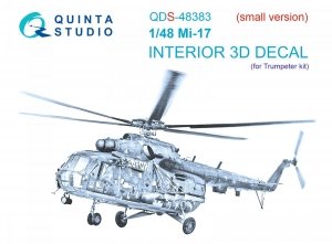 Quinta Studio QDS-48383 Mi-17 3D-Printed & coloured Interior on decal paper (Trumpeter) (Small version) 1/48