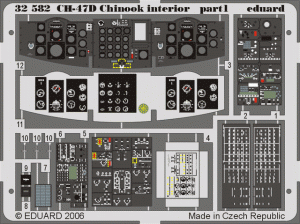 Eduard 32582 CH-47D Chinook interior 1/35 TRUMPETER