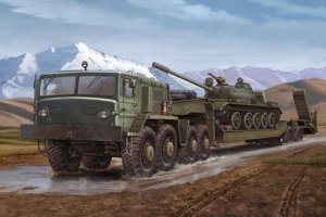 Trumpeter 00211 MAZ-537G intermediate type with MAZ/ChMZAP 5247G semi-trailer (1:35)