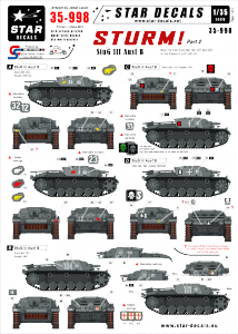 Star Decals 35-998 STURM 2. StuG III Ausf B 1/35