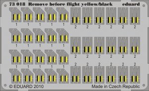 Eduard 73018 Remove Before Flight - yellow/ black 1/72