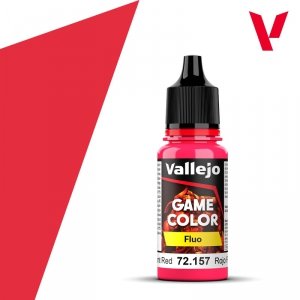 Vallejo 72157 Fluorescent Red - Game Color Fluo 18ml