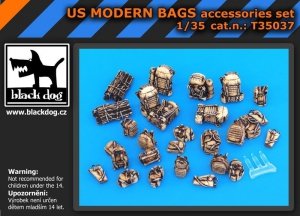 Black Dog T35037 US modern bags accessories set 1/35