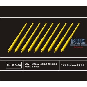 Flyhawk FH350080 WW II 280mm/54.5 SK C/34 Metal Barrel 1/350
