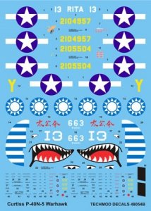 Techmod 48054 - Curtiss P-40N-5 Warhawk (1:48)