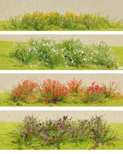 FREON KW712C Flowers red - Kwiaty kolor czerwony  7/12mm