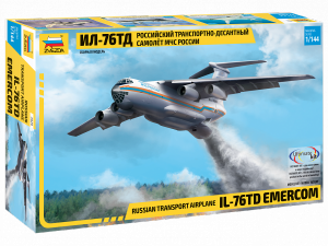 Zvezda 7029 Transport and Airdrop Aircraft Ilyushin Il-76TD 1/144