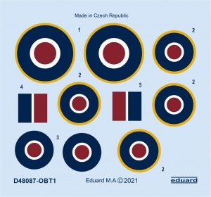 Eduard D48087 Tempest Mk.II roundels EDUARD/SPECIAL HOBBY 1/48
