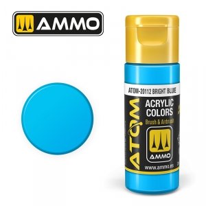 AMMO of Mig Jimenez 20112 ATOM COLOR Bright Blue 20ml