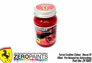 Zero Paints ZP-1007ROSSOFX Ferrari Rosso FX Leather Colour Paint 60ml