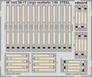 Eduard 491402 Mi-17 cargo seatbelts STEEL Trumpeter 1/48