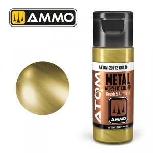AMMO of Mig Jimenez 20172 ATOM METALLIC Gold 20ml