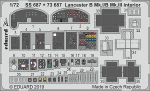 Eduard SS687 Lancaster B Mk. I/B Mk. III interior 1/72 AIRFIX