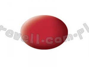 Revell 36136 Czerwony Karminowy - Carmine Red mat RAL 3002 Aqua Color 18 ml