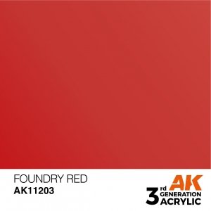 AK Interactive AK11203 FOUNDRY RED – METALLIC 17ml