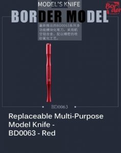 Border Model BD0063 Multi Models Knife 3 in1 Red
