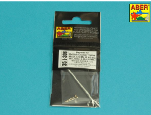 Aber 35L-306 Barrels fpr British Cruiser Tanks  Mk. IIA, A10 Mk.IA Mk.IA9; 40 mm 2pdr.+ 2pcs Besa Mg-35 L-306 1/35