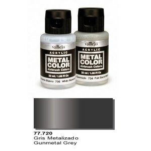 Vallejo 77720 Metal Color- Gunmetal Grey 32ml