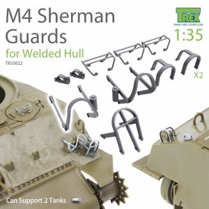 T-Rex Studio TR35022 M4 Sherman Guards Set (for Welded Hull) can support 2 tanks 1/35