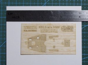 Wood Hunter W35074 HMS ANCHUSA wooden deck for MIRAGE 350801 1/350