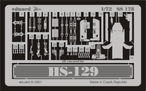 Eduard SS178 Hs 129 1/72 ITALERI