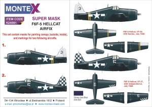 Montex K24091 F F-5 HELLCAT for AIRFIX 1/24