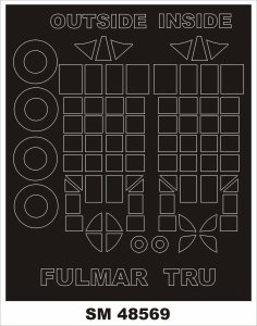 Montex SM48569 FAIREY FULMAR for TRUMETER 1/48