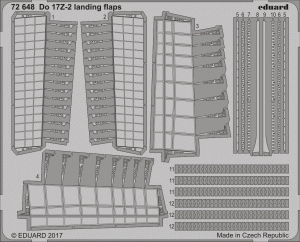 Eduard 72648 Do 17Z-2 landing flaps ICM 1/72