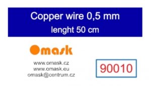 Omask 90010 Copper wire 0,5 mm lenght 50 cm