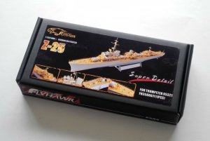 FlyHawk Model FH350067 WWII German Destroyer Z-25 Super Detail Set Trumpeter 05321 1/350