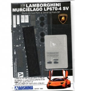 Aoshima 00707 Lamborghini Murcielago LP670-4 SV Detail-Up Part 1/24