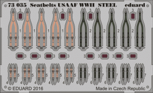 Eduard 73035 Seatbelts USAAF WWII STEEL 1/72