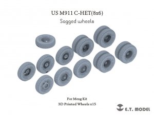 E.T. Model P35-118 US M911 C-HET(8x6) Sagged wheels For Meng Kit 1/35