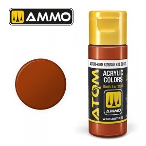 AMMO of Mig Jimenez 20046 ATOM COLOR Rotbraun RAL 8012 20ml
