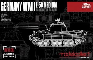 Modelcollect MA72002 Germany WWII E-50 Medium Tank with 88 Gun 1/72