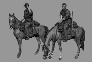 Panzer Art FI35-225 Cavalrymen from the 8th Waffen-SS division Floryan Geier set 1/35